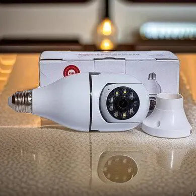 🔓¡Revoluciona tu seguridad con una cámara en forma de bombillo!📷